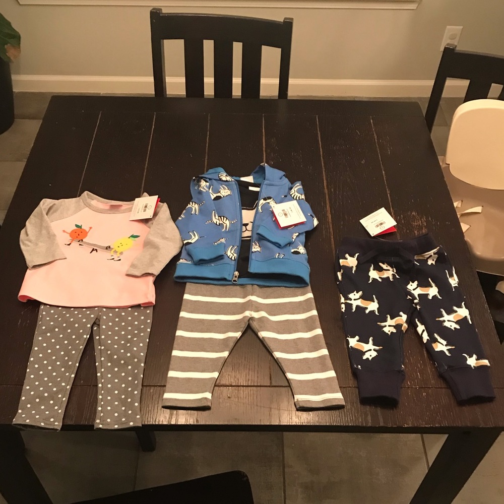BNWT Hanna Andersson Girls Outfit Lot 75, 80